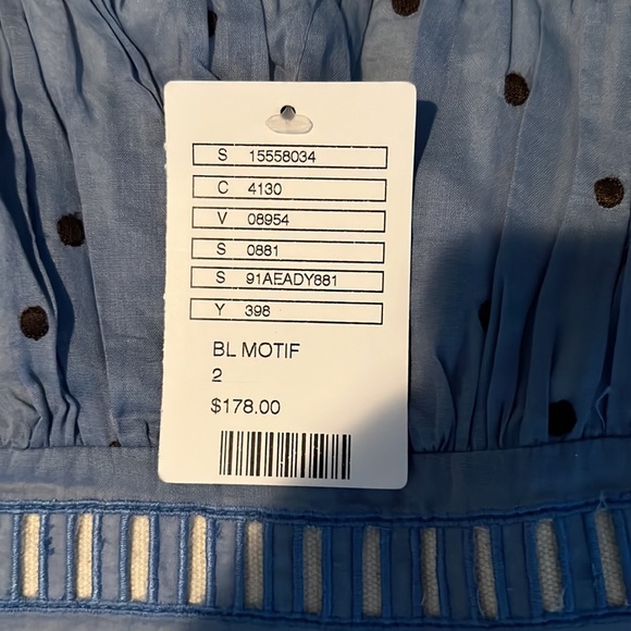 Anthropologie Floreat Blue A Line dress Spring - Picture 6 of 10